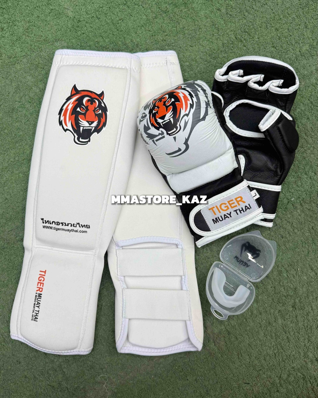 Набор спортивной защиты TIGER MUAY THAI белый L
