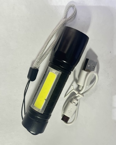 Фонарь LED 94-25mm ручной черный