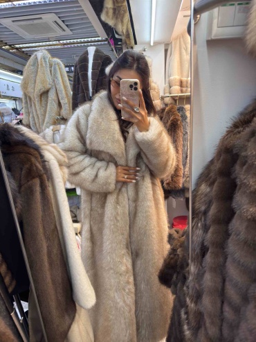 Шуба Brandkz бежевый
