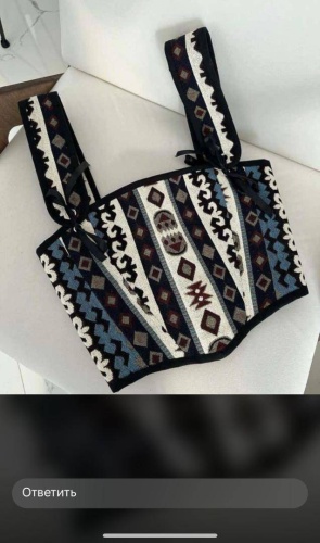 Корсет LuxeMunzy_brand синий, серый