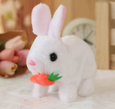 Интерактивная игрушка Прыгающий кролик с морковкой
