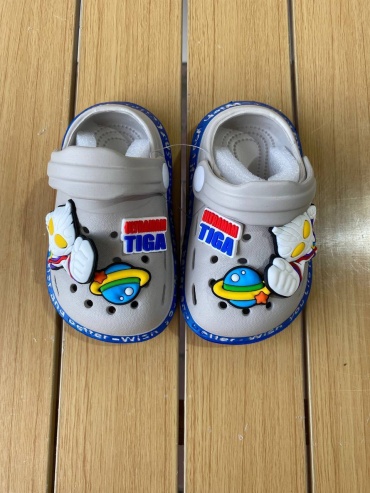 Сабо серый, синий