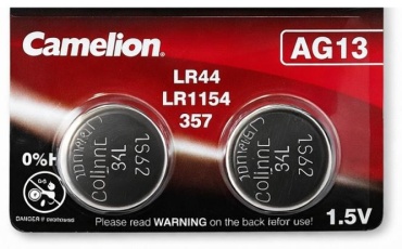 Батарейка AG13, LR44, LR1154 Camelion 2 шт