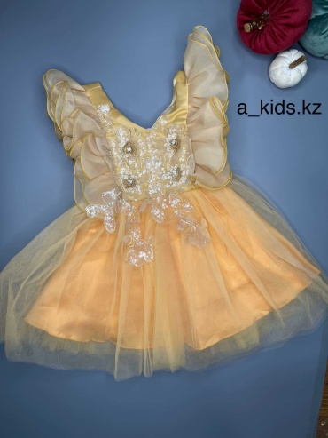 Нарядное платье Akids желтый
