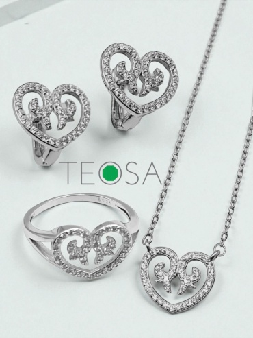Teosa Te14 вес 8.5 г серебро, фианит