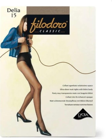 Колготки Filodoro коричневый, капучино