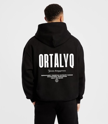Худи ORTALYQ oversize inst:strc.wear черный