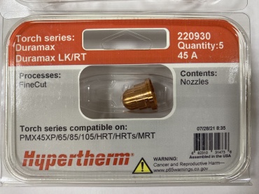 Hypertherm набор Сопло 220930  5 шт