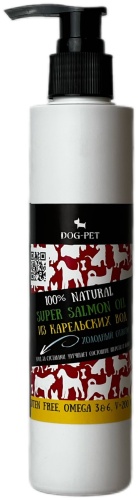 DOG-PET Лососевое масло добавка в корм 200 мл