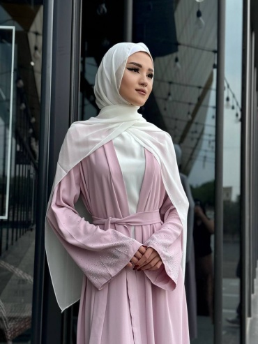 Намазник с абайкой ZULEYHA COLLECTION розовый