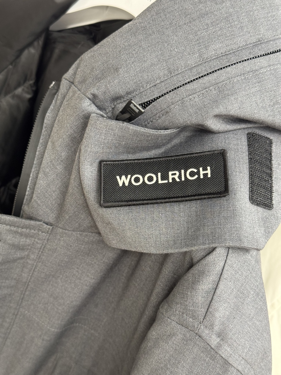 Парка WOOLRICH серый