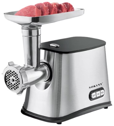 Мясорубка SOKANY SK-06032 серебристый