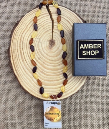 Бусы Amber длина 40 см натуральный янтарь янтарь