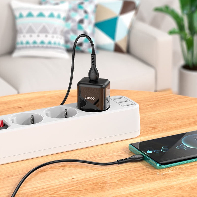 Зарядное устройство Hoco N32 USB Type-C 30 Вт черный