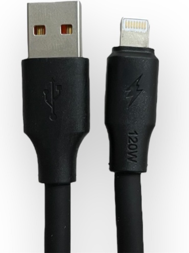 Кабель USB 3.0 (F), Lightning, Lightning (F), Lightning (M), 1 м, черный