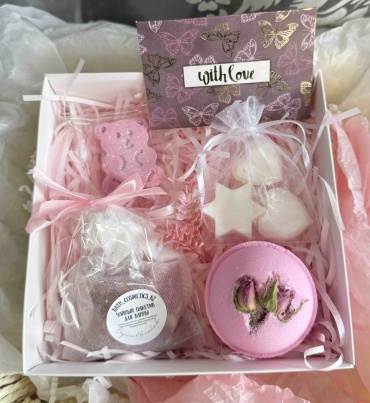Bath_cosmetics_kz Бомбочка сфера с розой 230 г 040 бомбочка 230 г