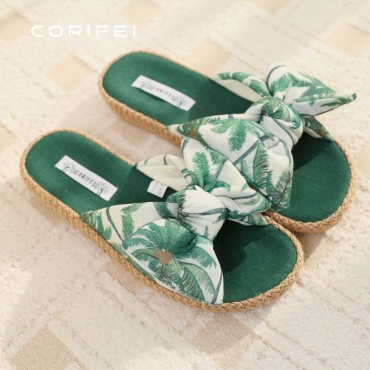 Тапочки Corifei белый, зеленый