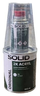 Грунт-эмаль Solid 2K ACRYL 0.9 кг, серый