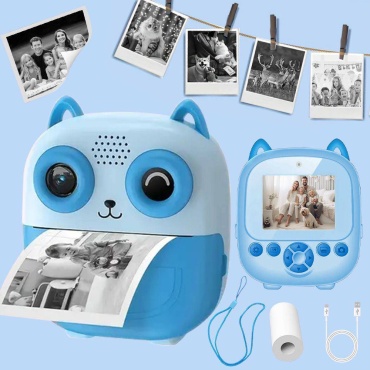 Фотокамера моментальной печати Kids Print голубой