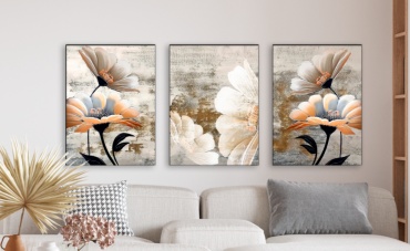 Room Art KZ модульная картина Модульная картина цветы 200x100 см