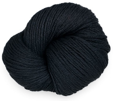 Карачаевская пряжа, черная, двунитка, 200 грамм, 450-500 метров