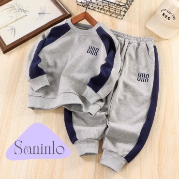 Спортивный костюм Saninlo синий, серый