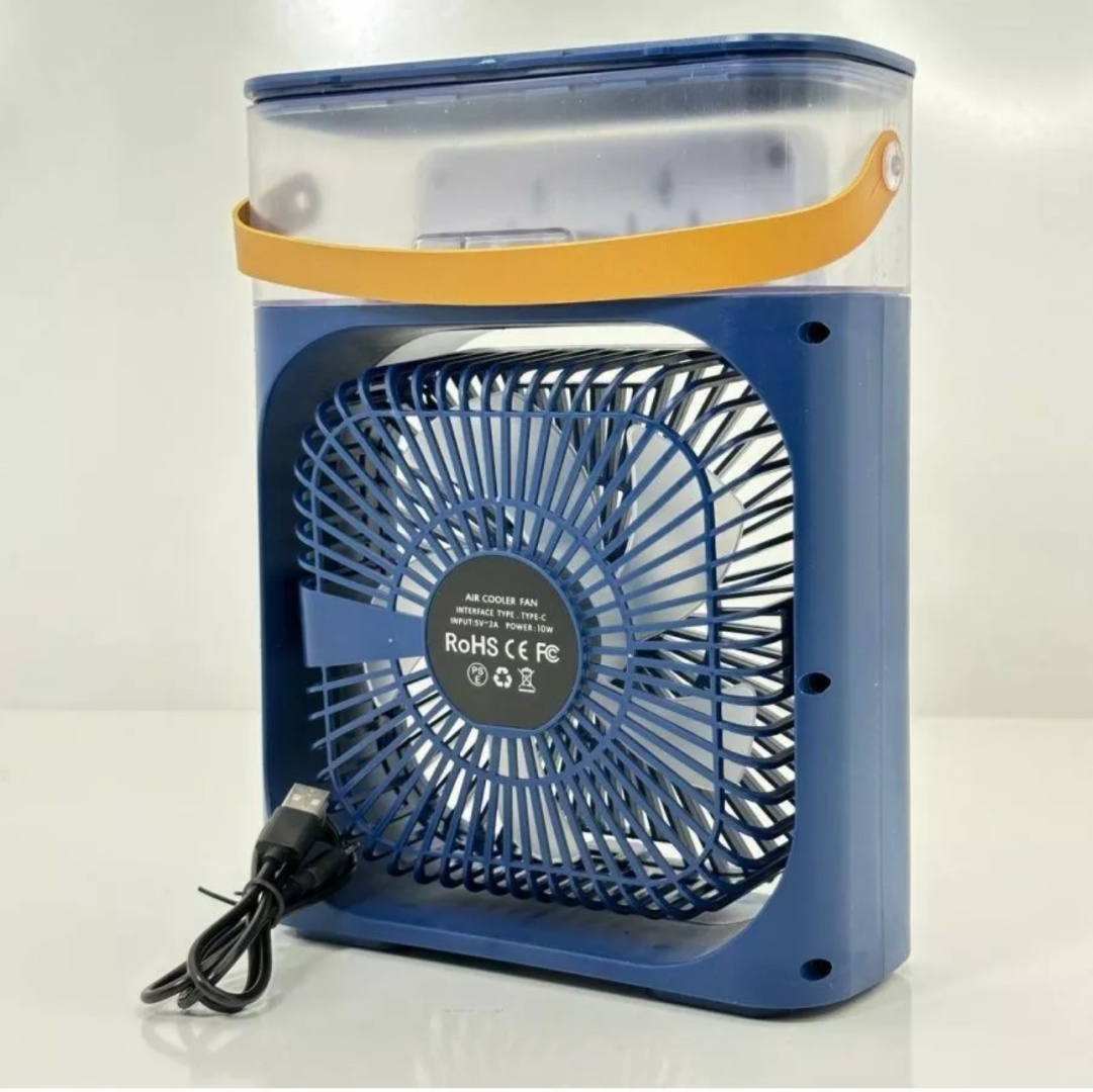 Вентилятор Mini air conditioner синий
