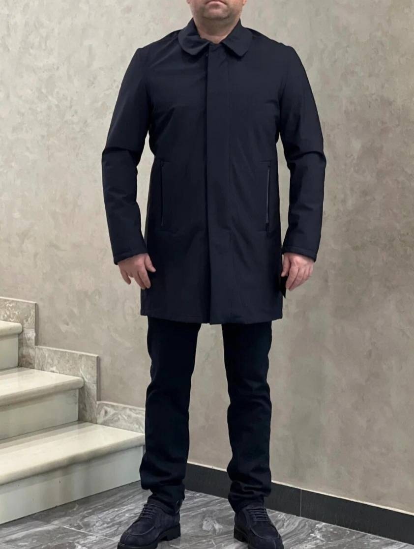 Плащ синий