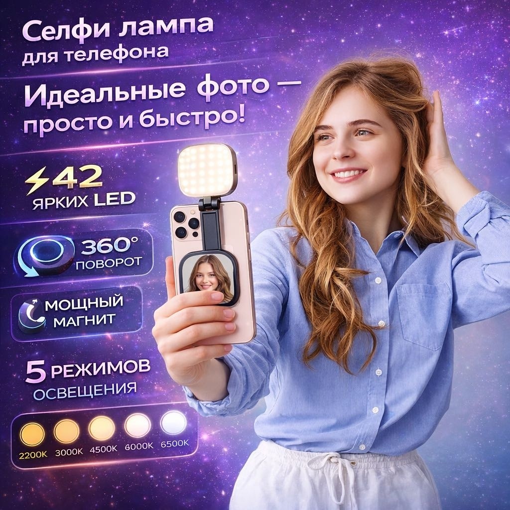 Кольцевая лампа TechnoBOOM TB 66