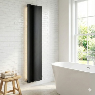 Трубчатый VENUS BLACK WARME DESIGN стальной 400х1800 мм