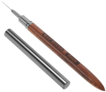 Nail Brush кисть для тонких линий дерево, синтетика 1 шт