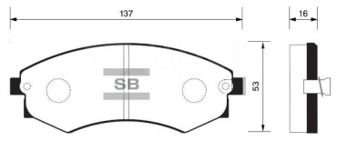 Колодки HI-Q SP1054-F