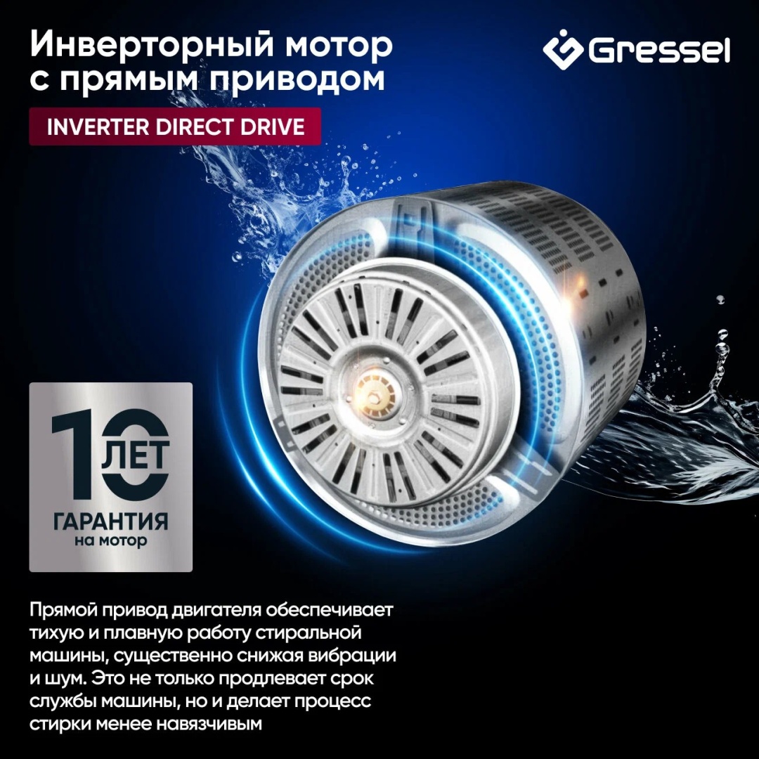 Стиральная машина Gressel UWS603 белый