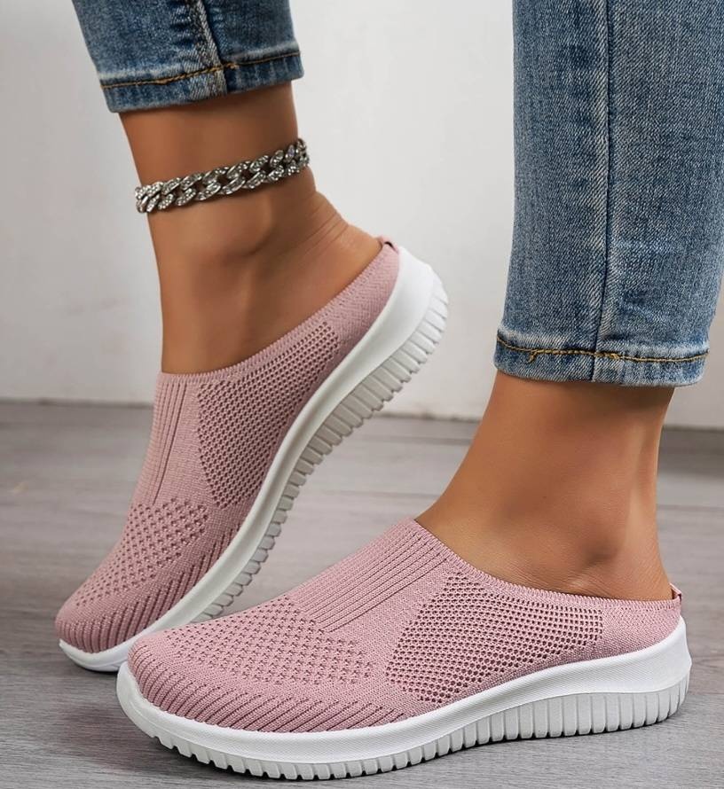 Слипоны пудровый