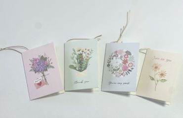 Открытка Открытки Floral Notes-4, мини открытки 4шт 4 шт