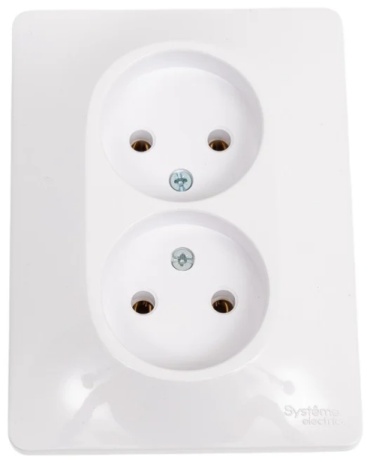 Розетка Systeme electric GLOSSA GSL000120, белый