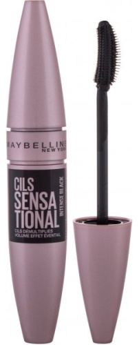 Тушь для ресниц Maybelline New York Cils Lash Sensational Intense для объема, удлиняющая, подкручивающая черный