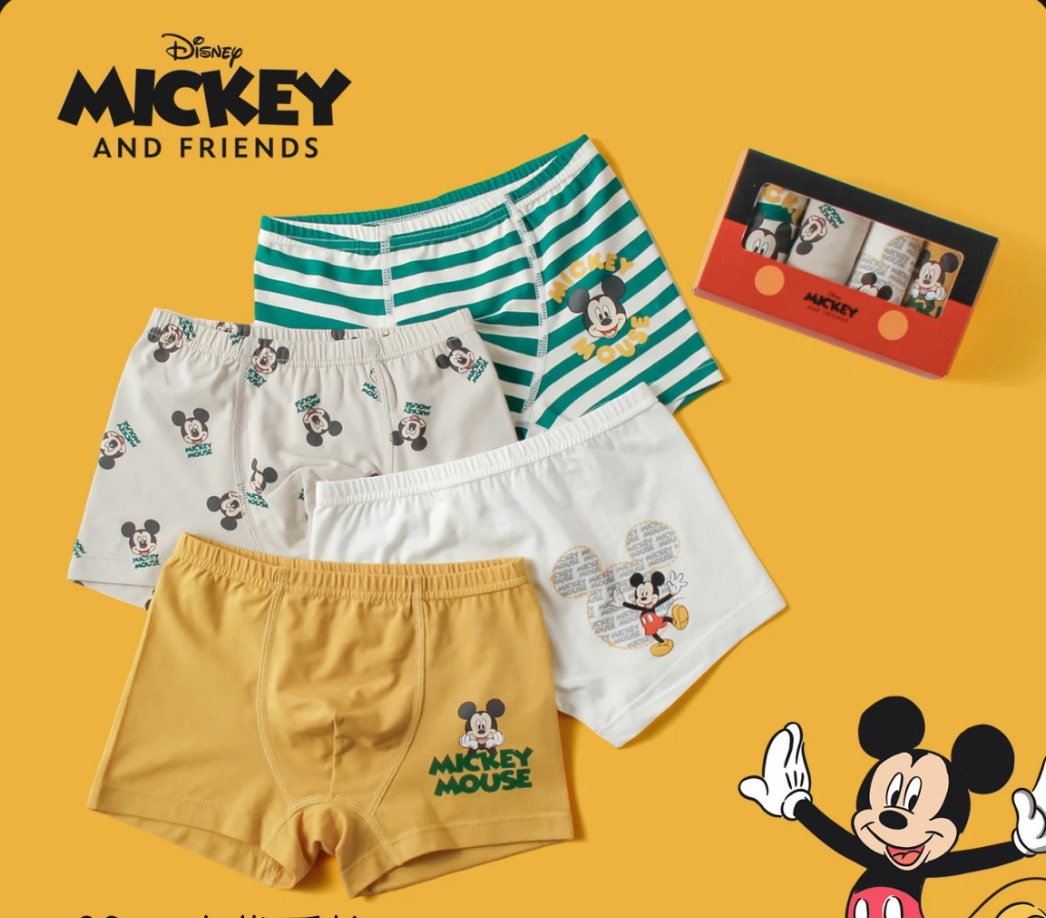 Боксеры Mickey Mouse серый