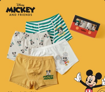 Боксеры Mickey Mouse серый