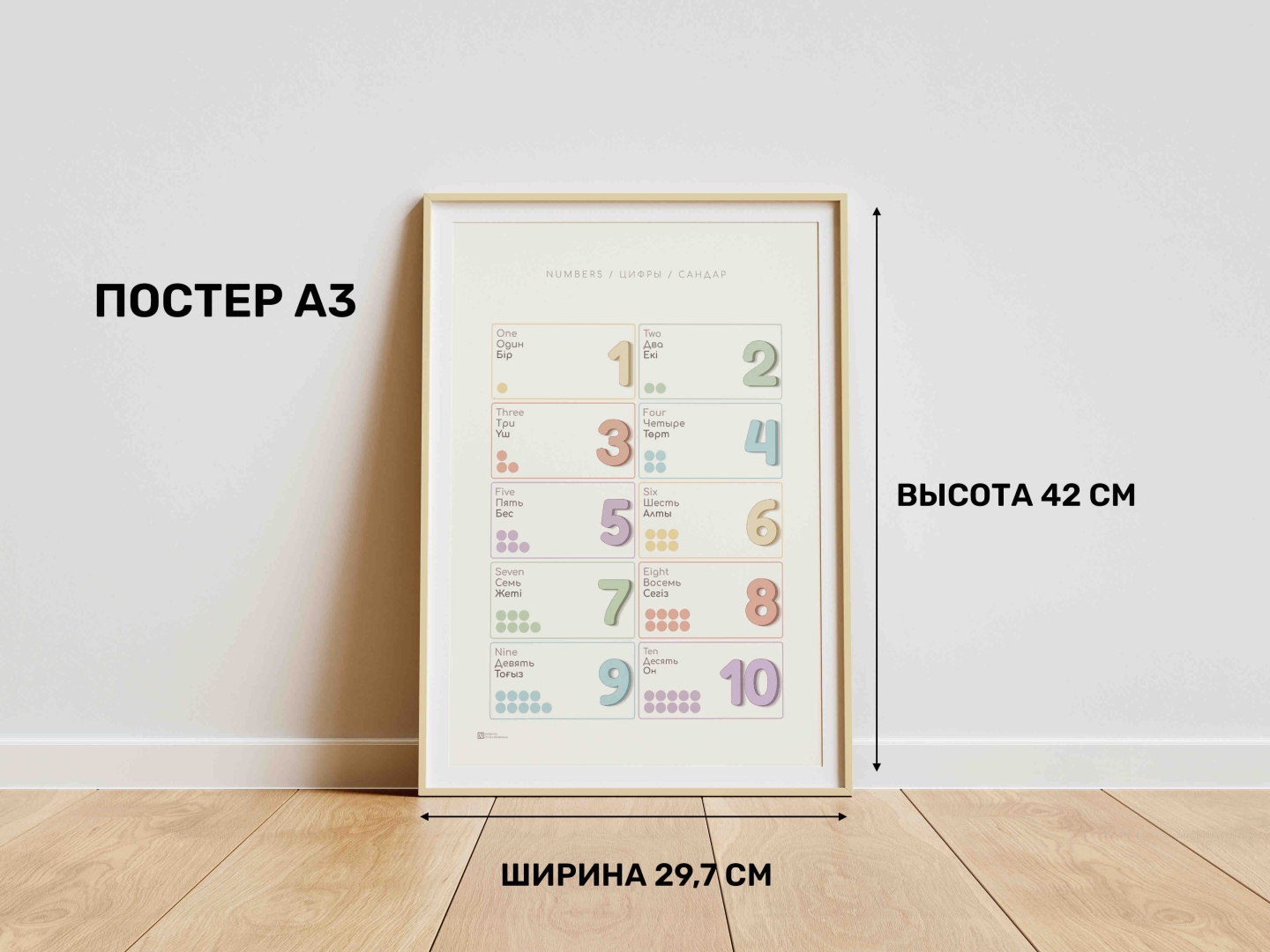 Постер Развивающие постеры полный набор, A3, бумага