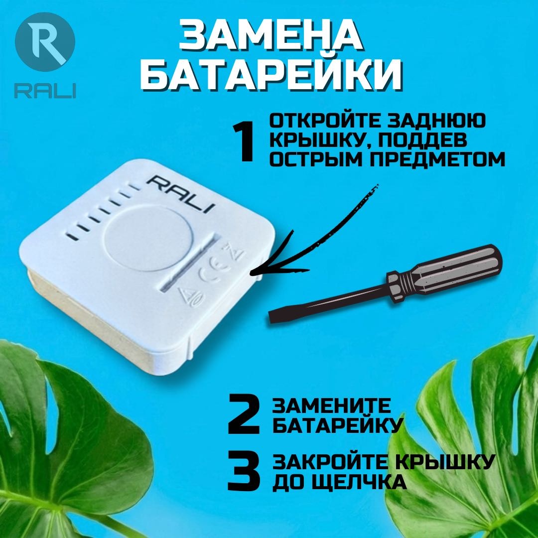 Термометр RALI TG-695 белый