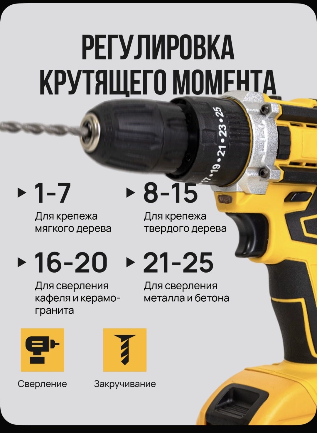 Дрель-шуруповерт Grumer G2620