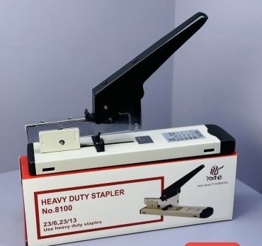 Степлер Yone 8100, размер скобы № 23/8, № 23/10, № 23/13, №23/6, черный, серый