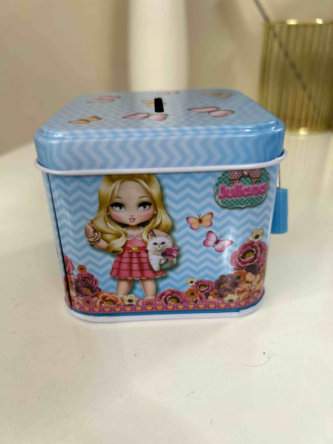 Копилка Барби, металл