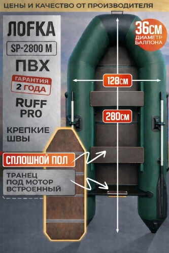 RUFF 280МЭ зелено-серый серый, зеленый