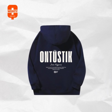 Худи QWERTY Ontustik  темно-синий