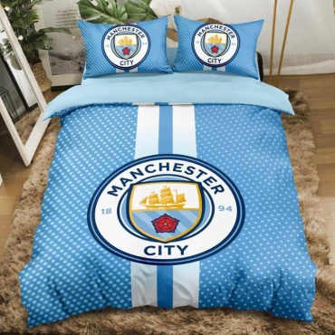 Комплект FC MANCHESTER CITY 1-спальный эко-хлопок, 1 наволочка: 50x70 см