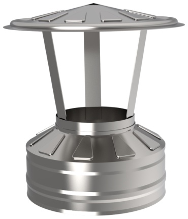 GS) Оголовок 150х220, AISI 430/Оц, 0,5мм/0,5мм, (К), тип-2