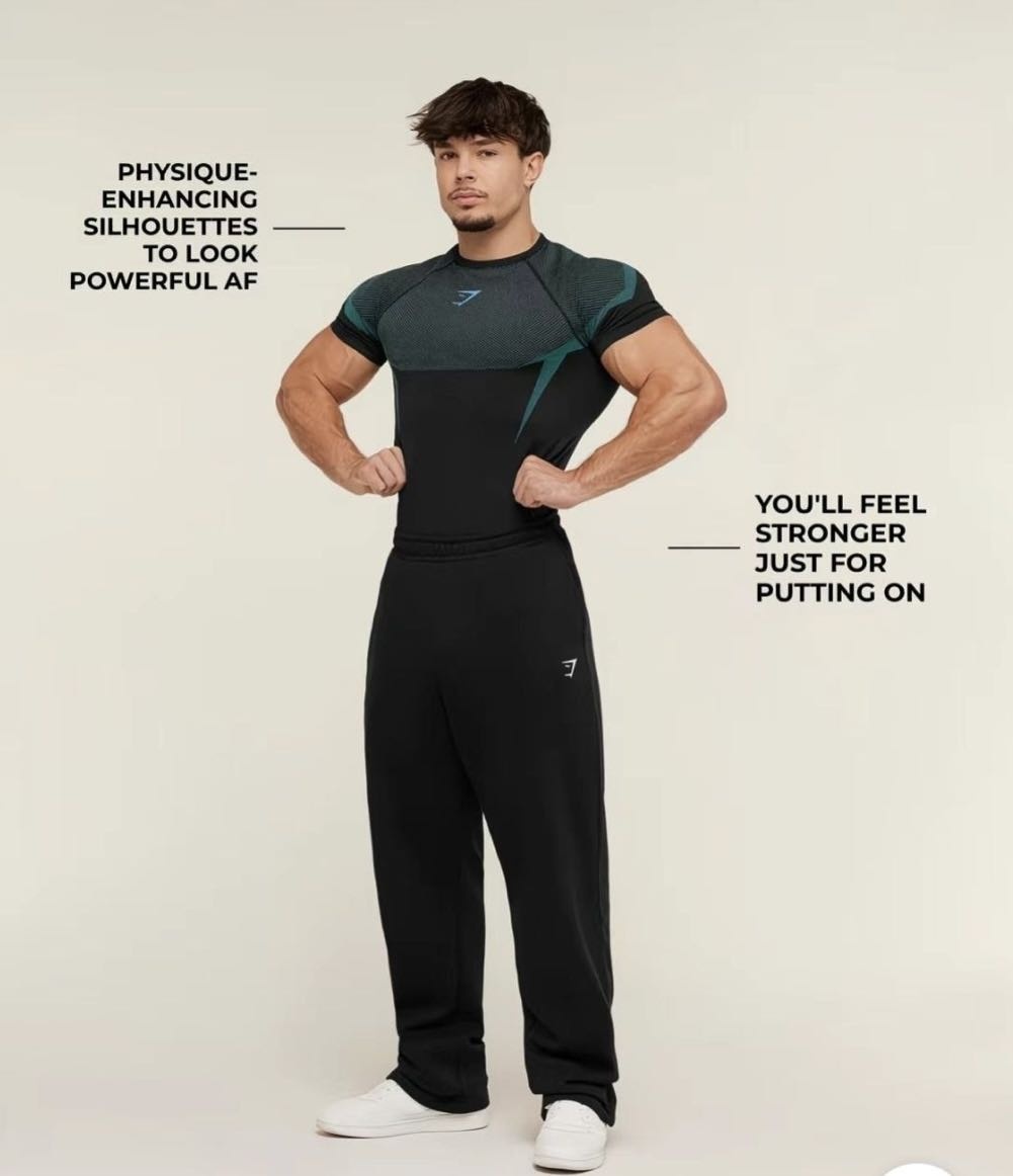 Рашгард Gymshark бирюзовый