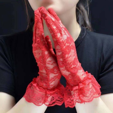 Перчатки короткие ажурные перчатки 1 шт